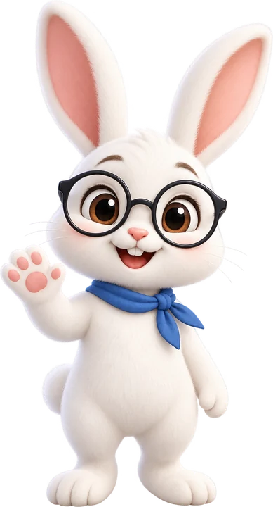 The measuremy.site bunny waving hello
